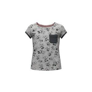 Disney Parks Mickey Mouse All-Over Print Pocket T-Shirt Girls XS Gray